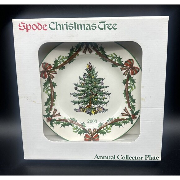 Spode Christmas Tree Round 2003 Annual Collector Plate 65th Anniversary - Picture 5 of 6